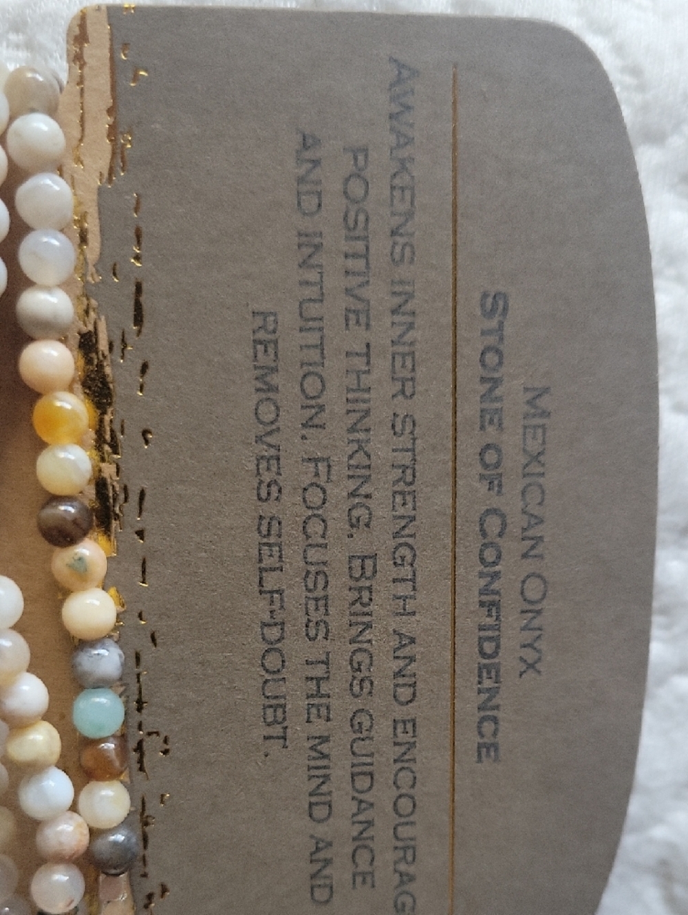 Multi-Bead Stretch Bracelet Or Necklace Neutral Tones - Picture 3 of 10